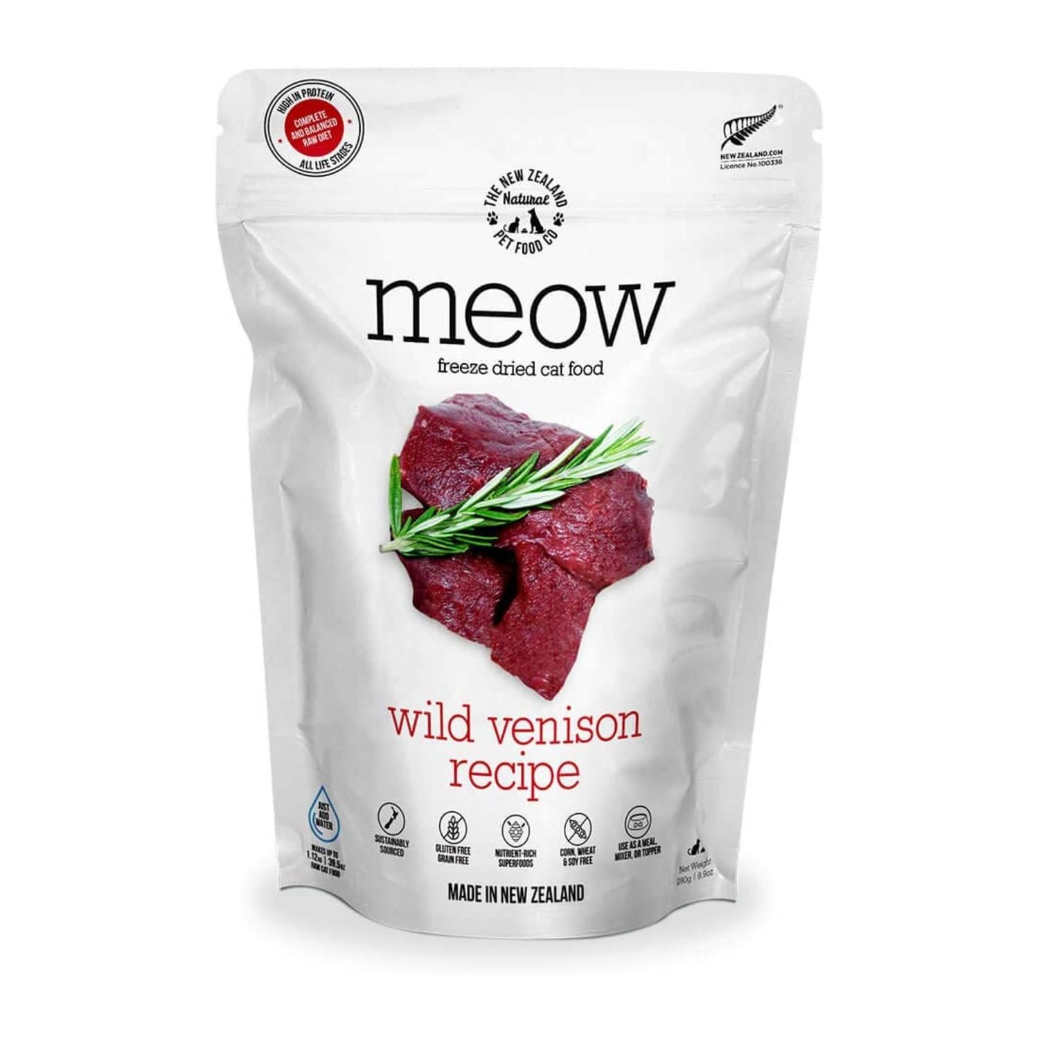 The New Zealand Natural Pet Food Co. Meow Freeze Dried Cat Food - Wild Venison
