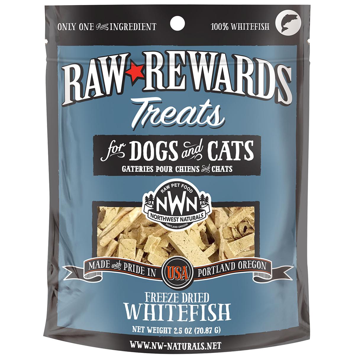 Northwest Naturals Raw Rewards Freeze-Dried Whitefish Dog & Cat Treats