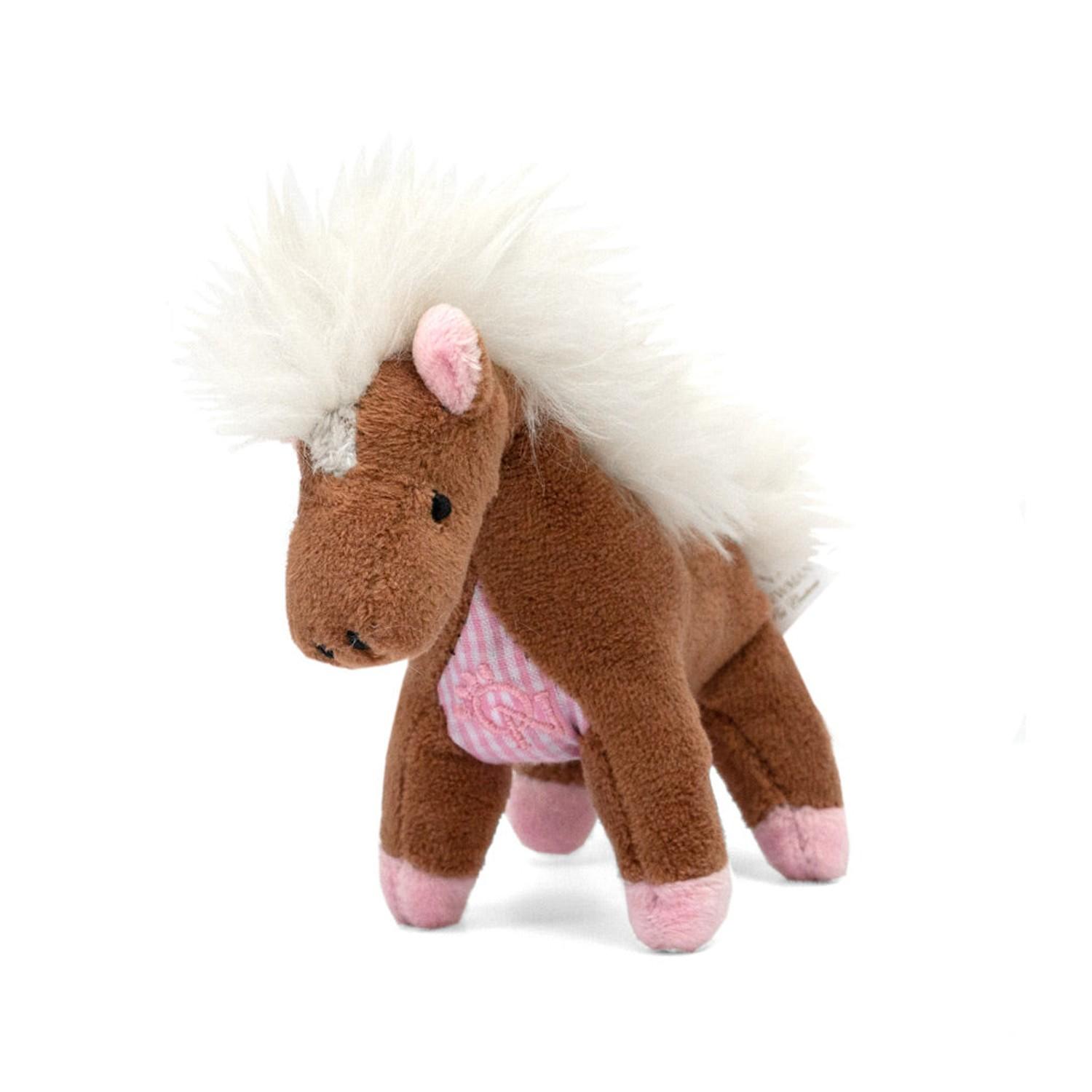 Oscar Newman Farm Friends Pipsqueak Dog Toy - Pony Pink