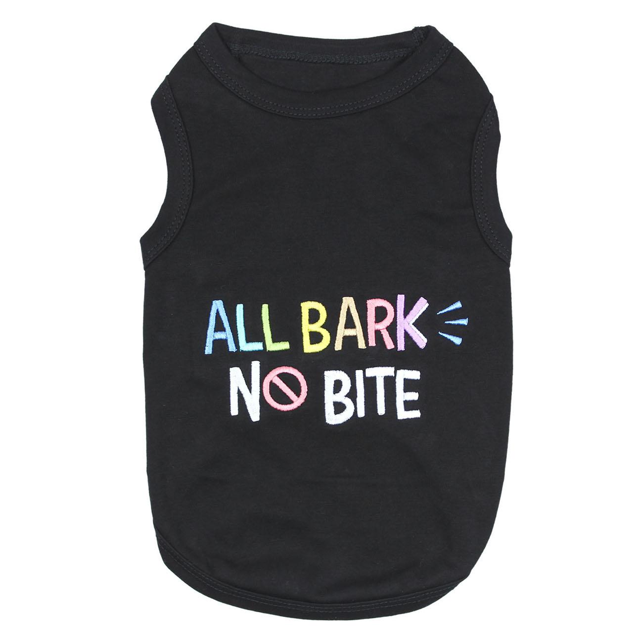 Parisian Pet All Bark No Bite Dog Tank - Black