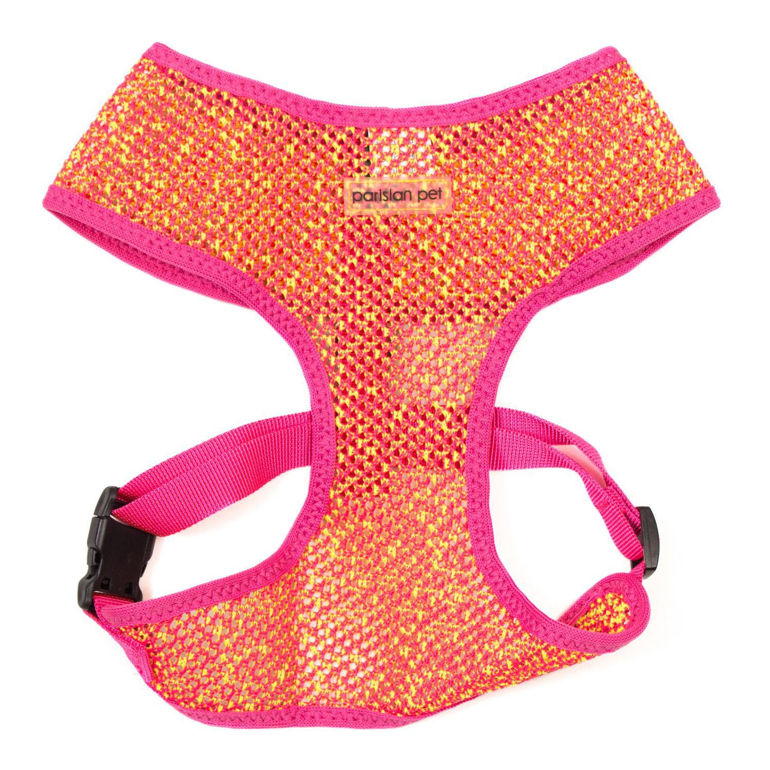 Parisian Pet Sport Net Dog Harness - Pink/Yellow