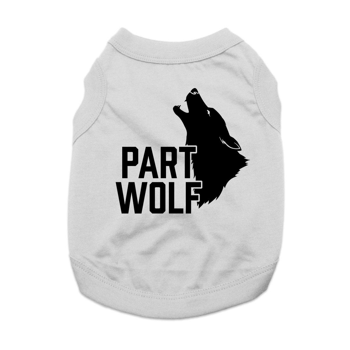 Part Wolf Dog Shirt - Gray