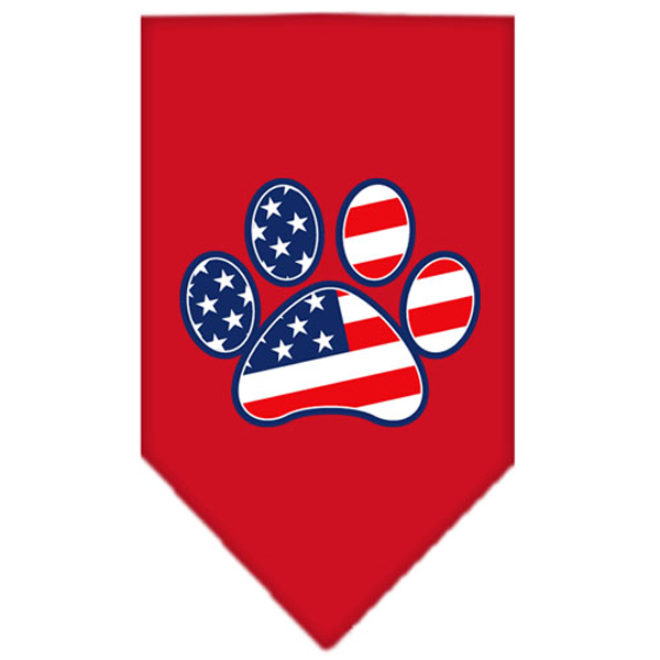 Patriotic Paw Dog Bandana - Red