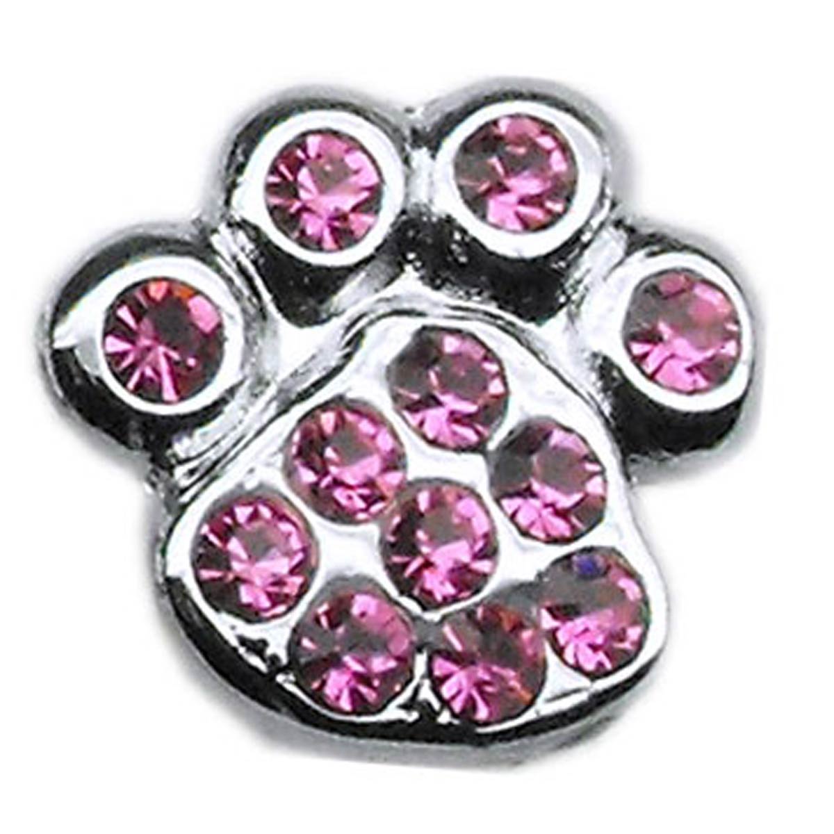 Paw Slider Dog and Cat Collar Charm - Pink