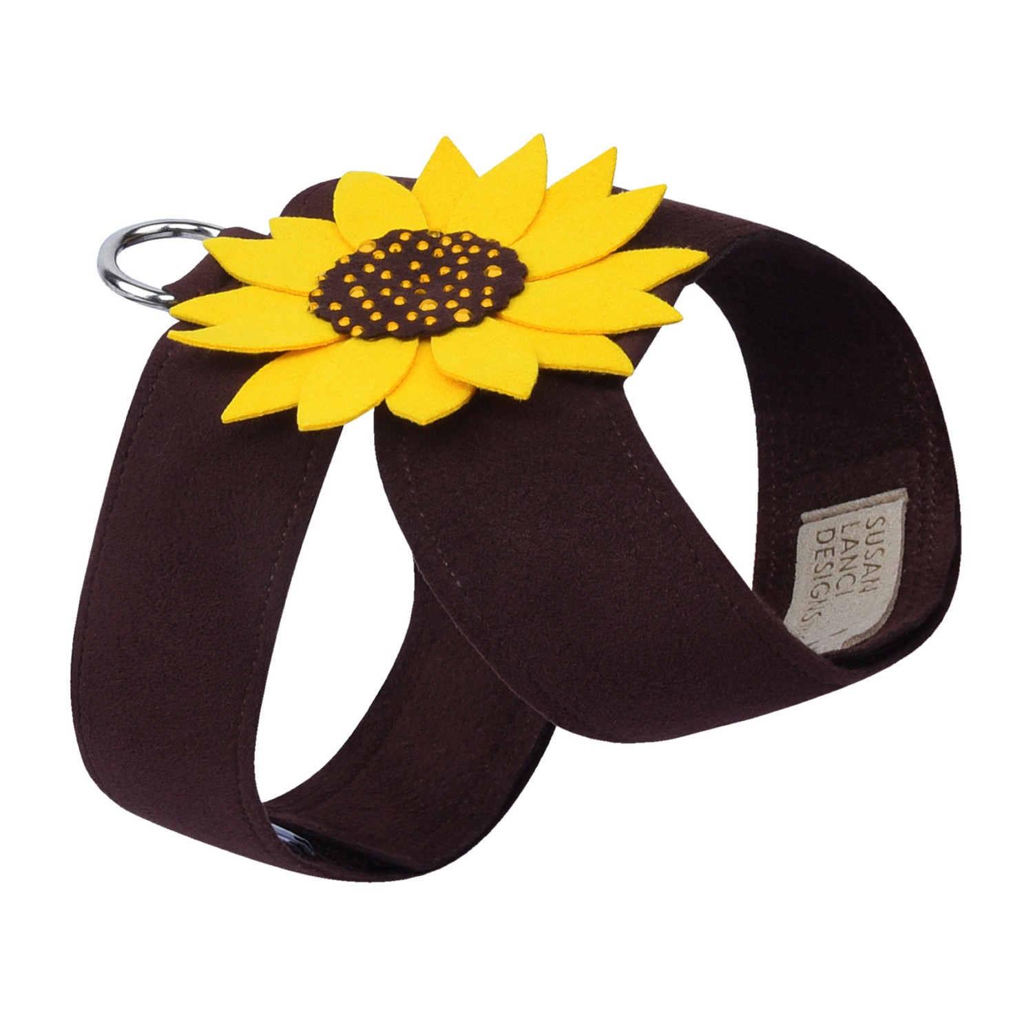 Susan Lanci Sunflower Tinkie Dog Harness - Chocolate