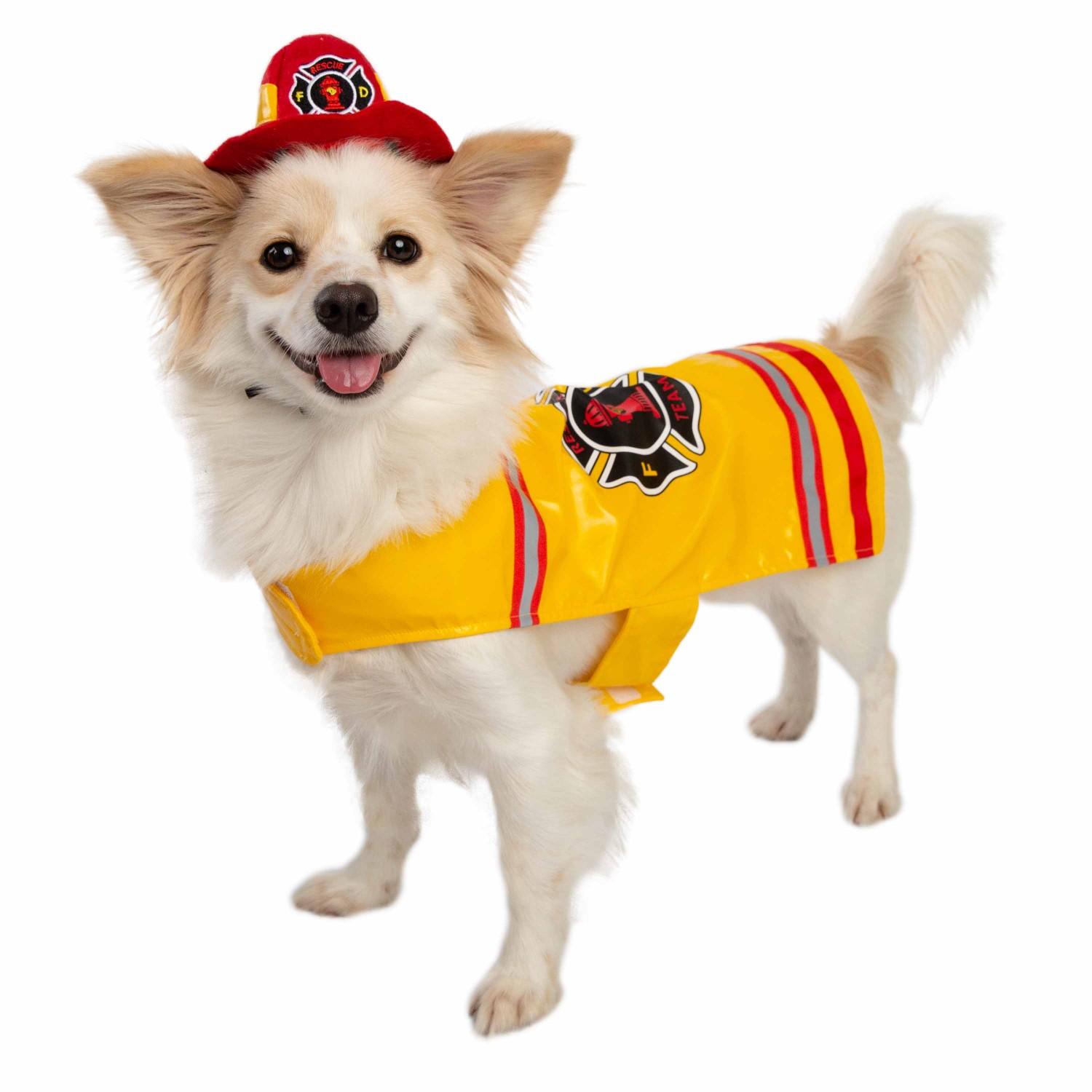 Pet Krewe Firefighter Dog Costume