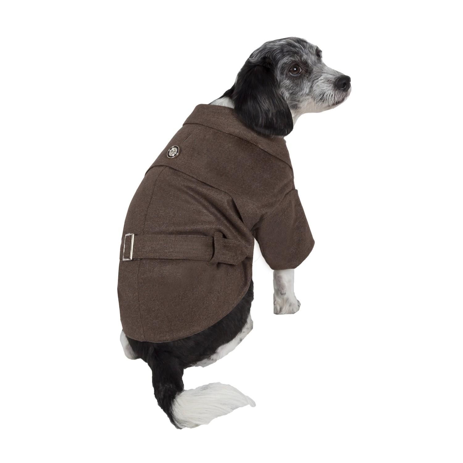Pet Life Galore Back-Buckled Wool Dog Coat