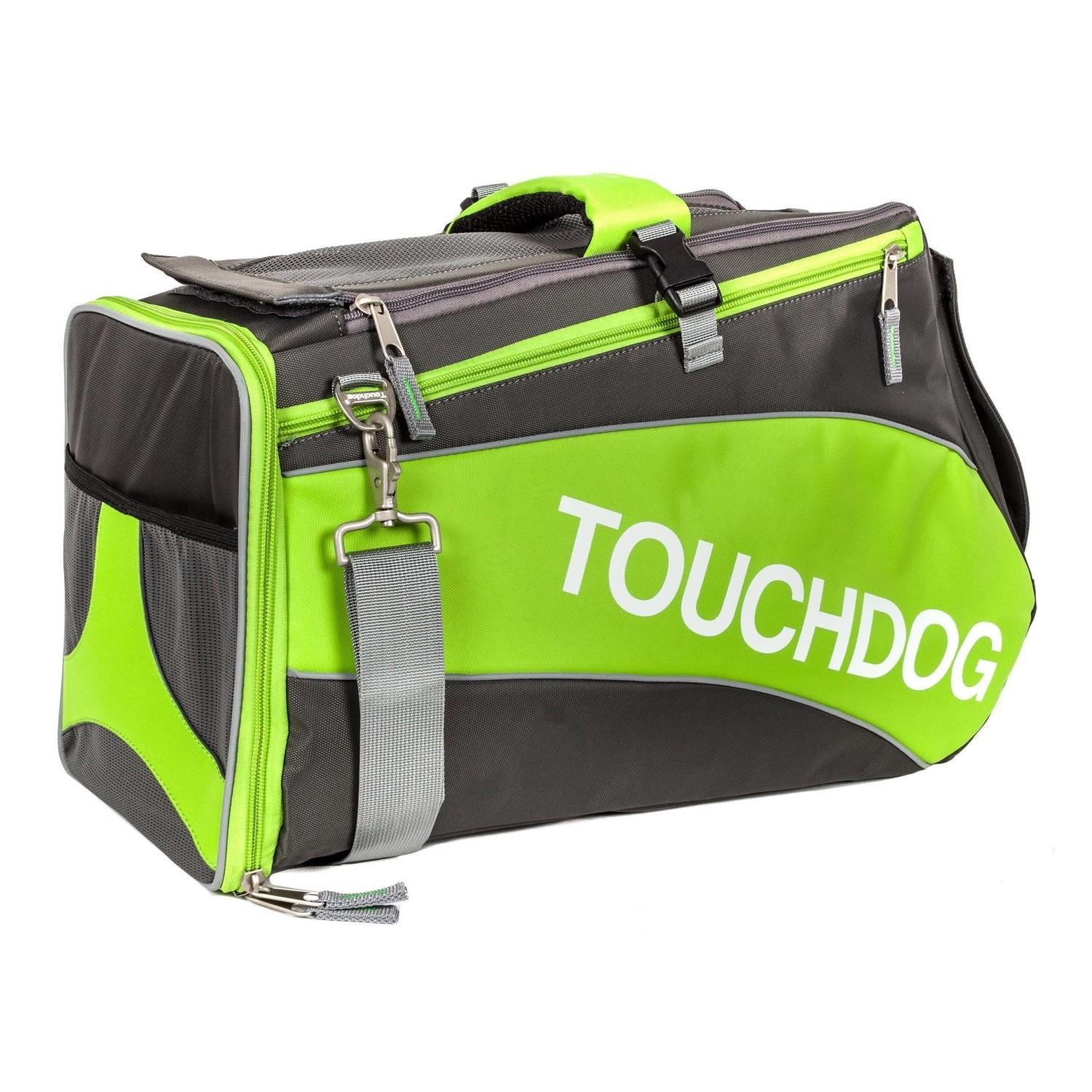 Pet Life Touchdog Modern-Glide Sporty Dog Carrier - Lime Yellow Green