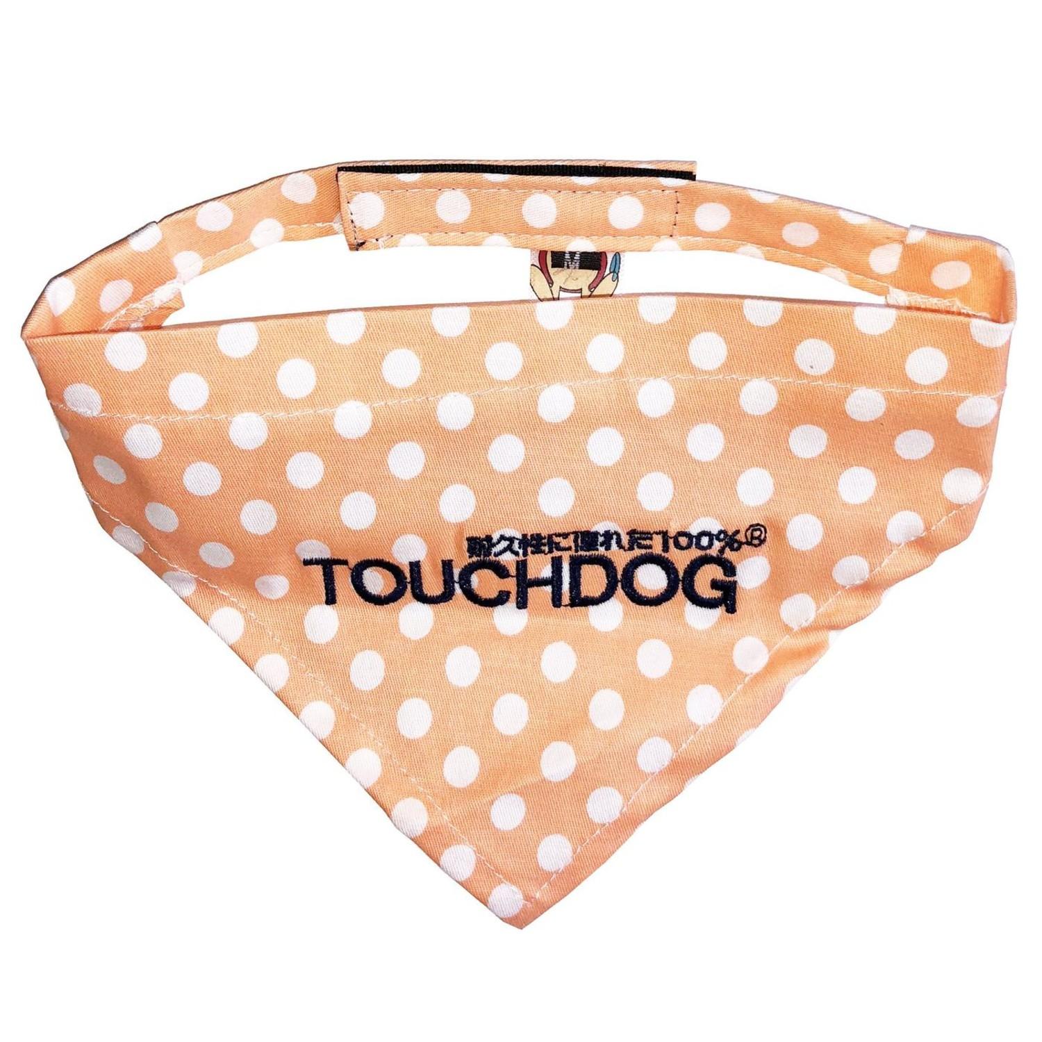 Pet Life Touchdog Polka-dot Patterned Dog Bandana - Orange