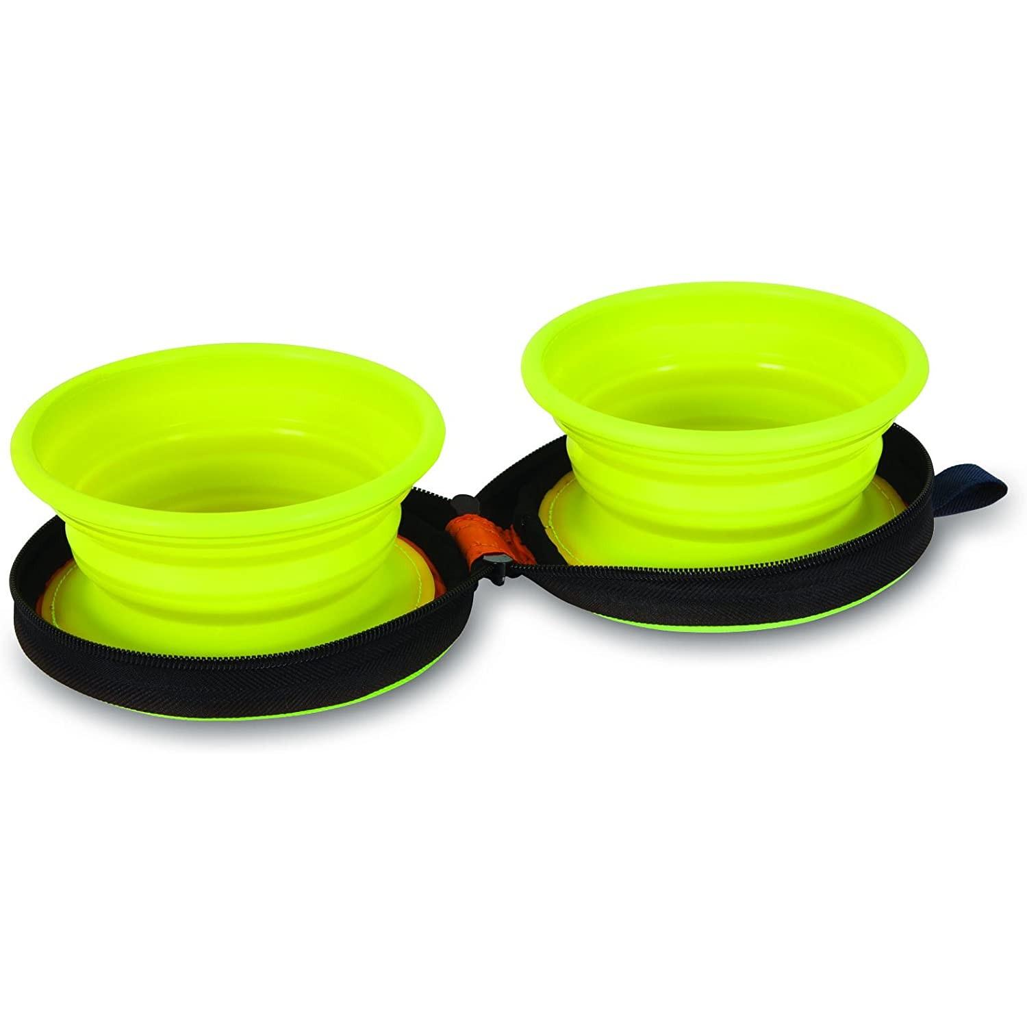 Petmate Silicone Duo Travel Bowl for Dogs and Cats