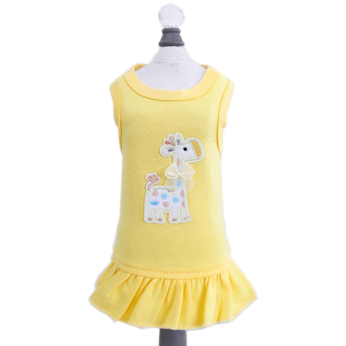 Hello Doggie Baby Safari Dog Dress - Yellow