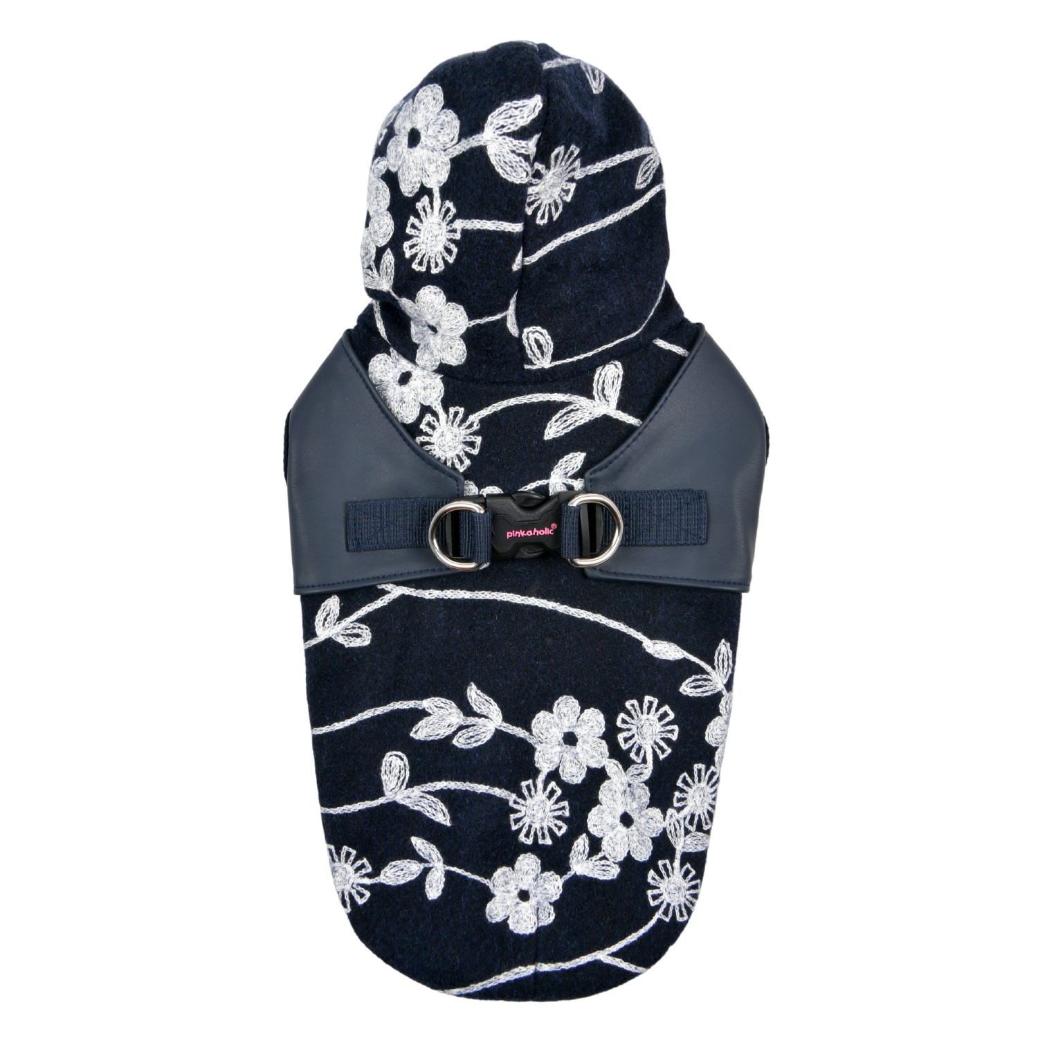 Pinkaholic Celandine Hooded Dog Harness Shirt - Navy