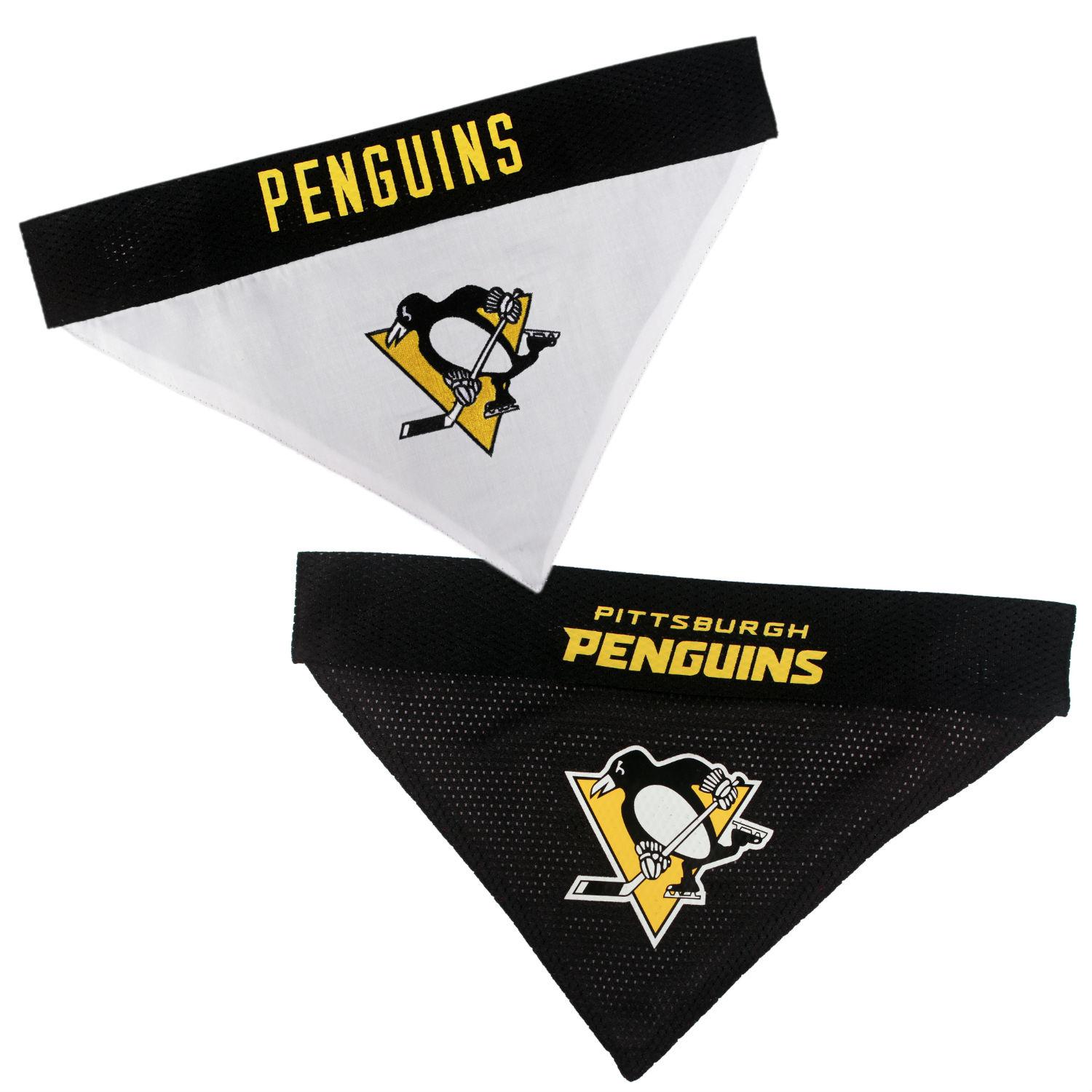 Pittsburgh Penguins Reversible Dog Bandana Collar Slider