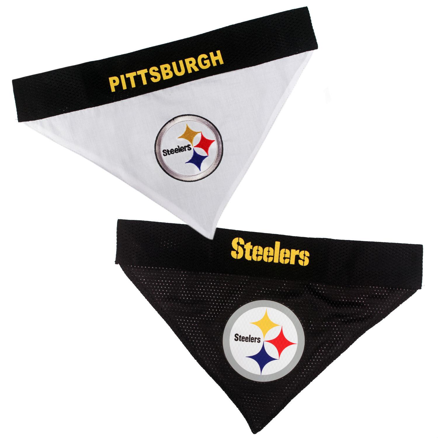 Pittsburgh Steelers Reversible Dog Bandana Collar Slider
