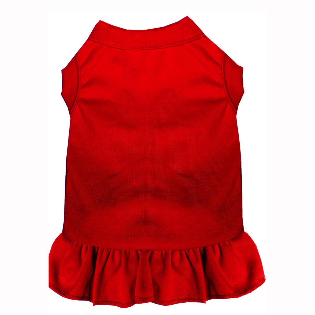 Plain Dog and Cat Dress - Red