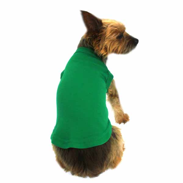 Plain Dog and Cat Shirt - Emerald Green