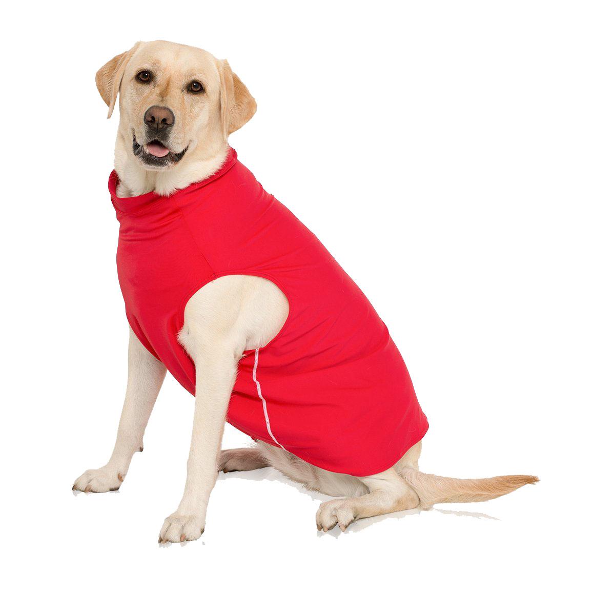 Playa Pup Sun Protection Dog Tank - Carminio Red