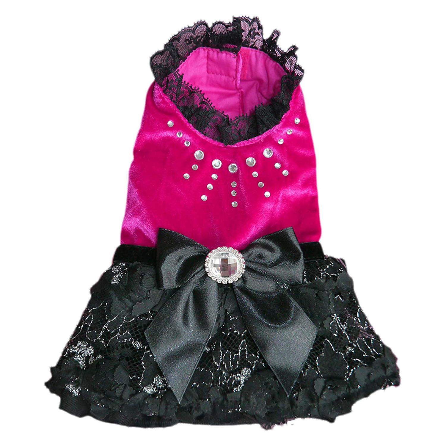 Pooch Outfitters Paris Party Dog Dress - Pink