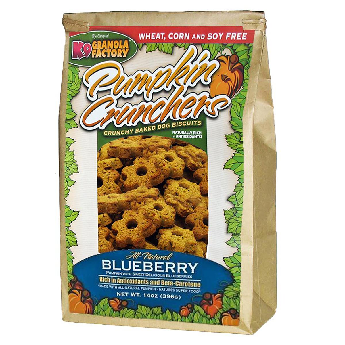 K9 Granola Factory Pumpkin Crunchers Dog Treats - Blueberry