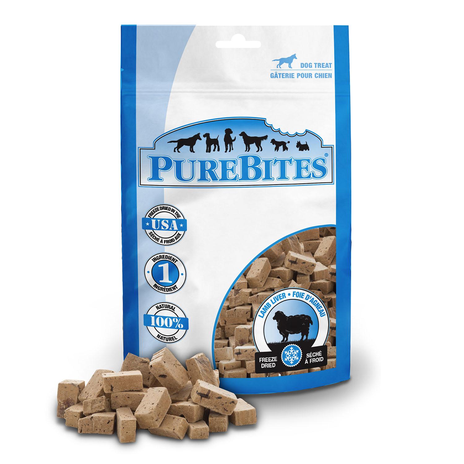 PureBites Freeze Dried Dog Treats - Lamb Liver