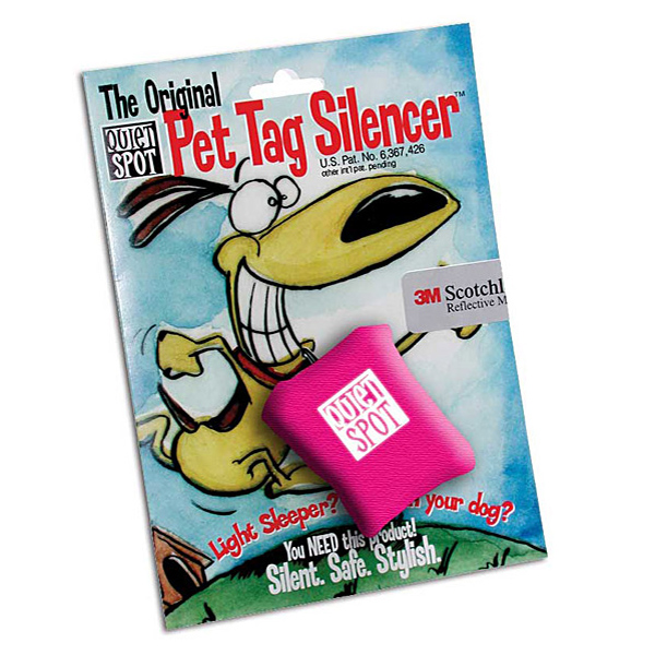 Quiet Spot Pet Tag Silencer - Pink