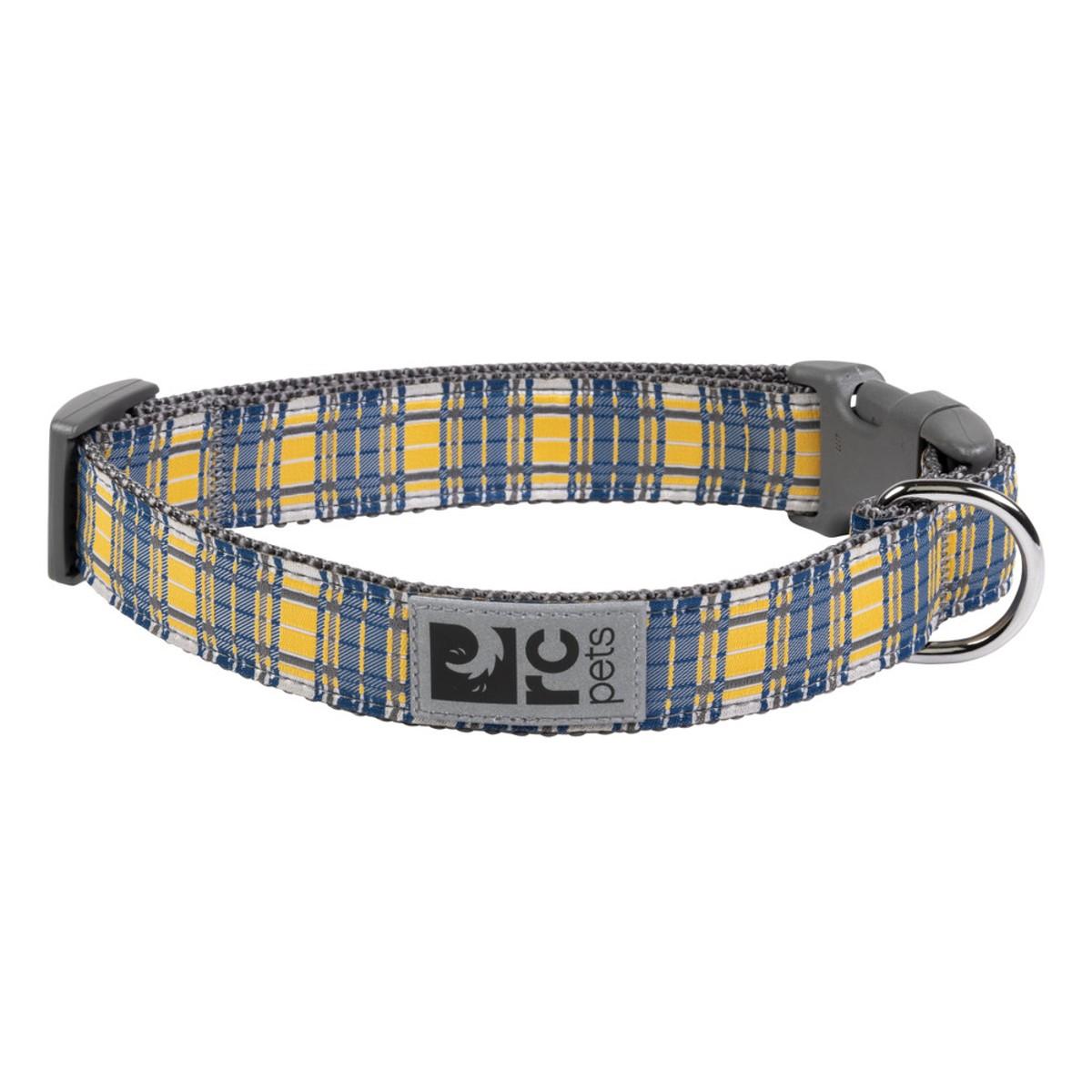 RC Pet Adjustable Clip Dog Collar - Marigold Plaid
