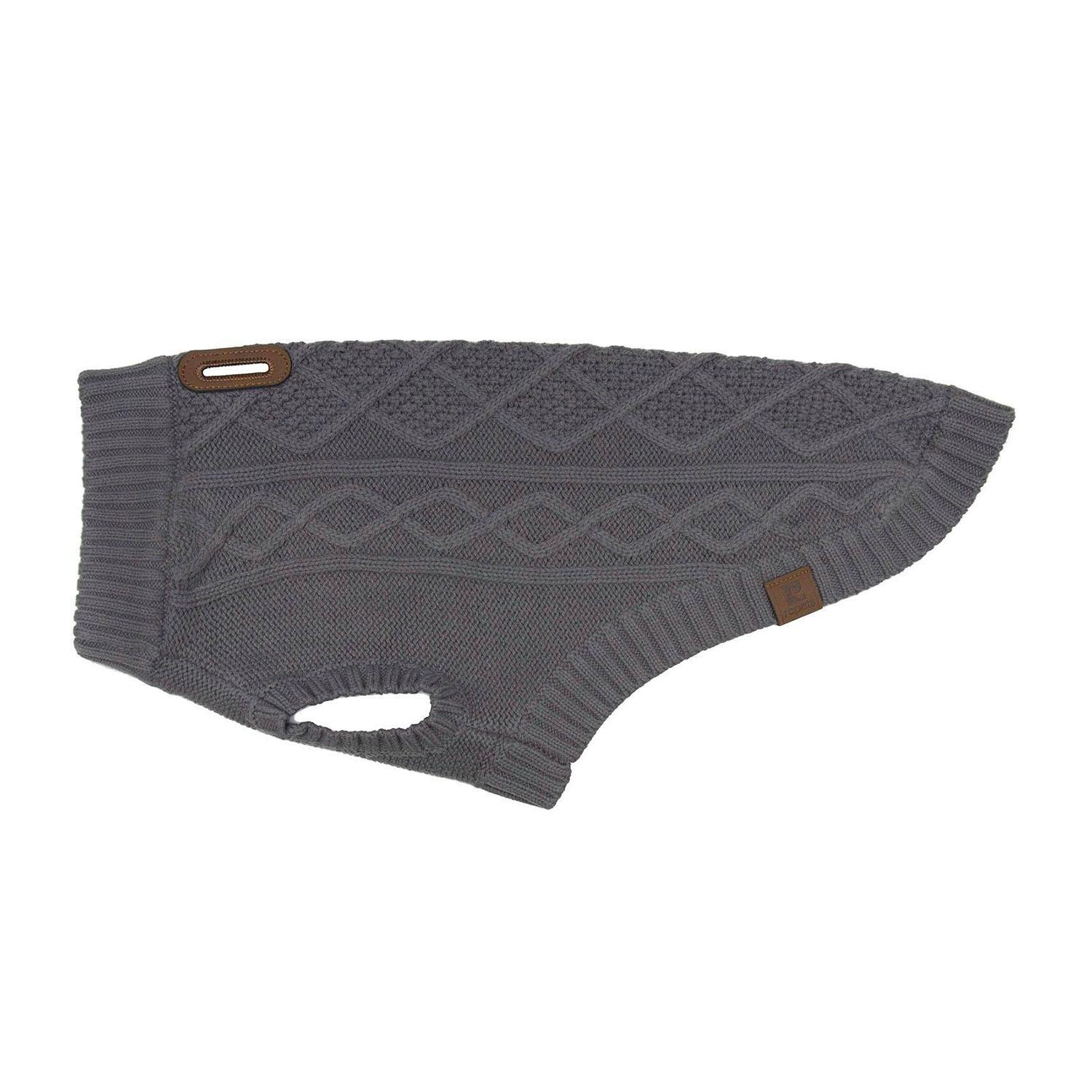 RC Pet Cable Dog Sweater - Charcoal
