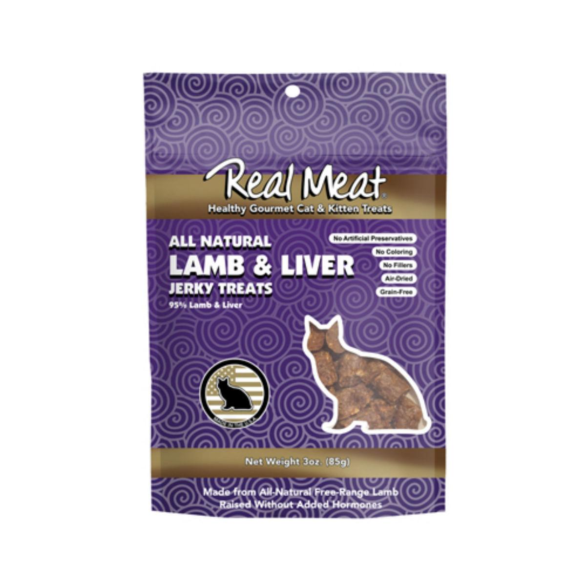 Real Meat Jerky Cat Treats - Lamb & Lamb Liver