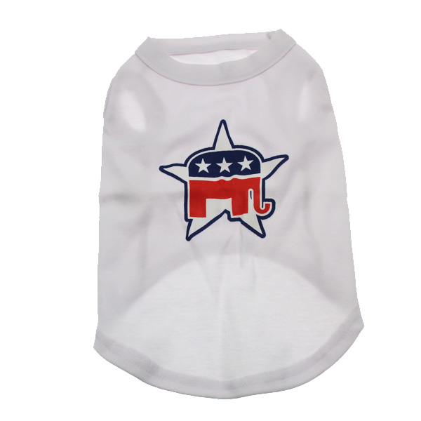 Republican Party Star Dog Tank Top - White