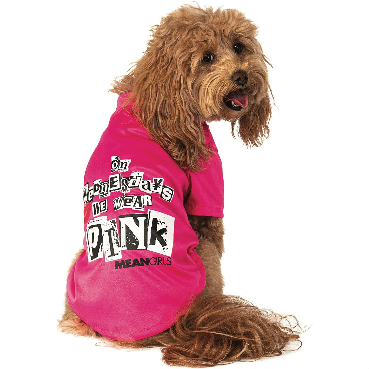 Rubie's Mean Girls On Wednesday We Wear Pink Dog T-Shirt Costume