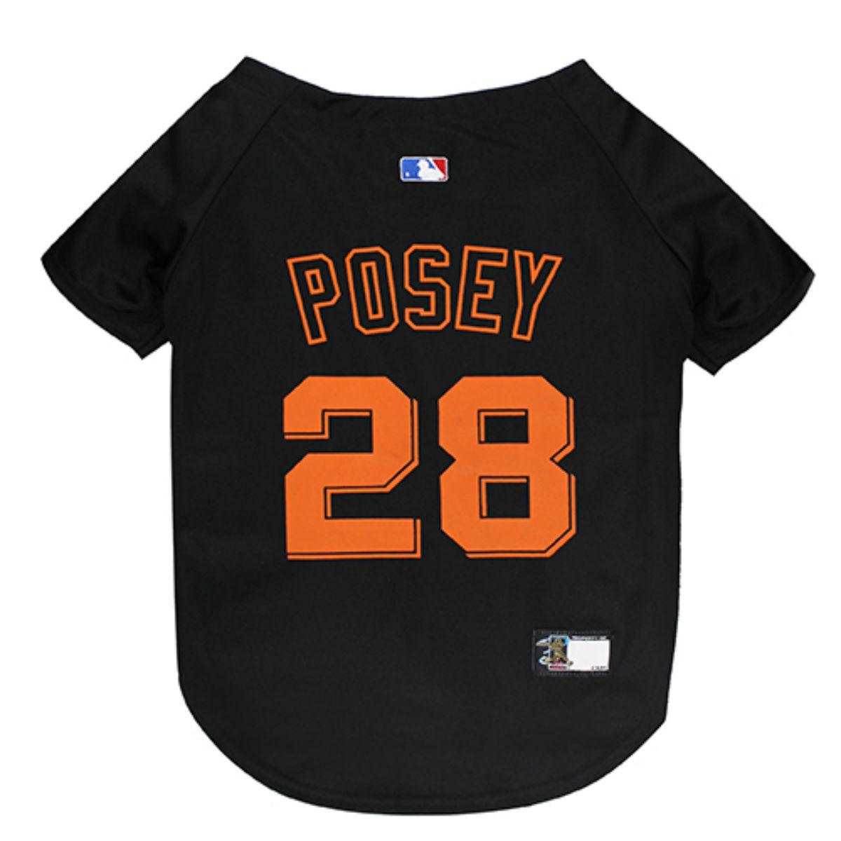 San Francisco Giants Buster Posey Dog Jersey - Black
