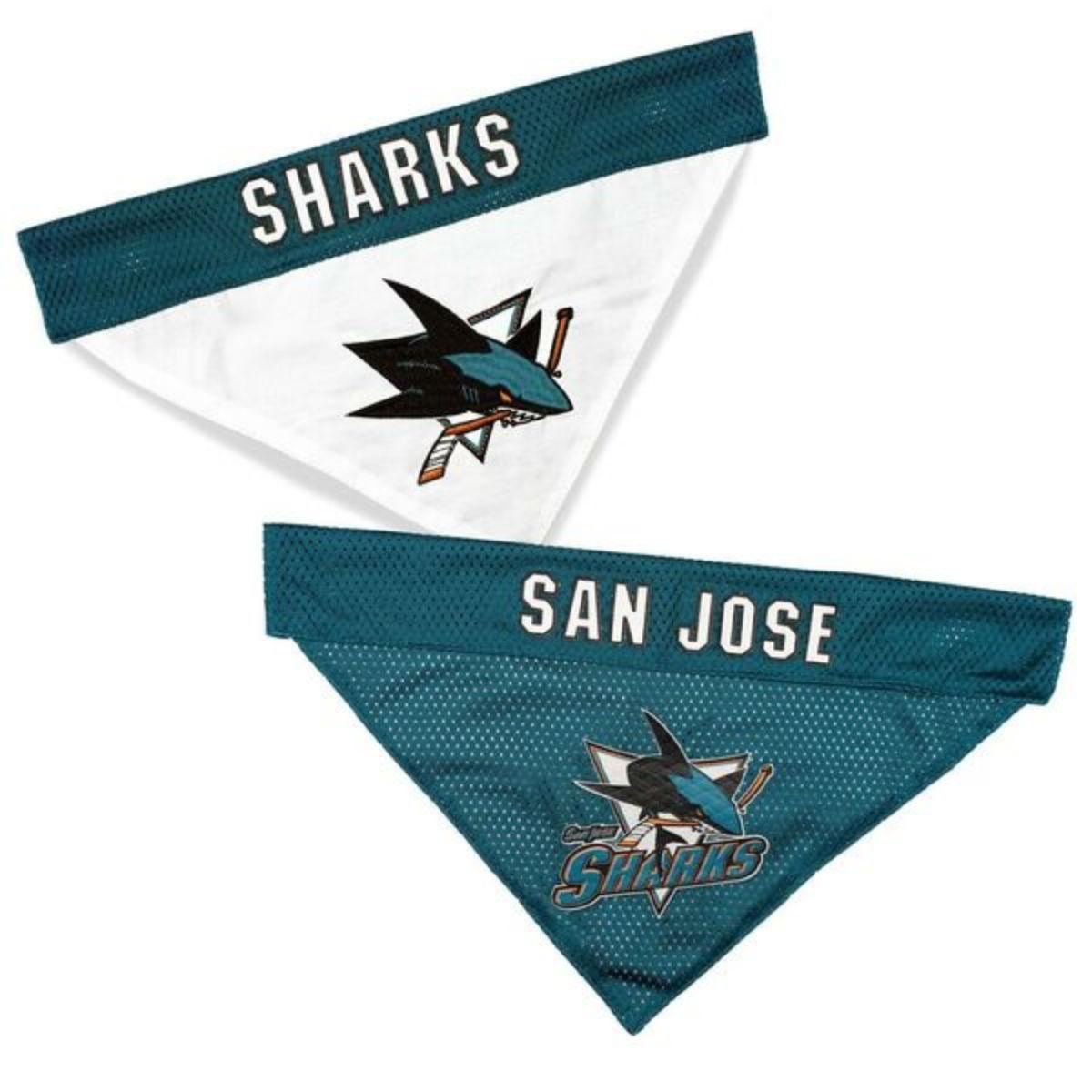 San Jose Sharks Reversible Dog Bandana Collar Slider
