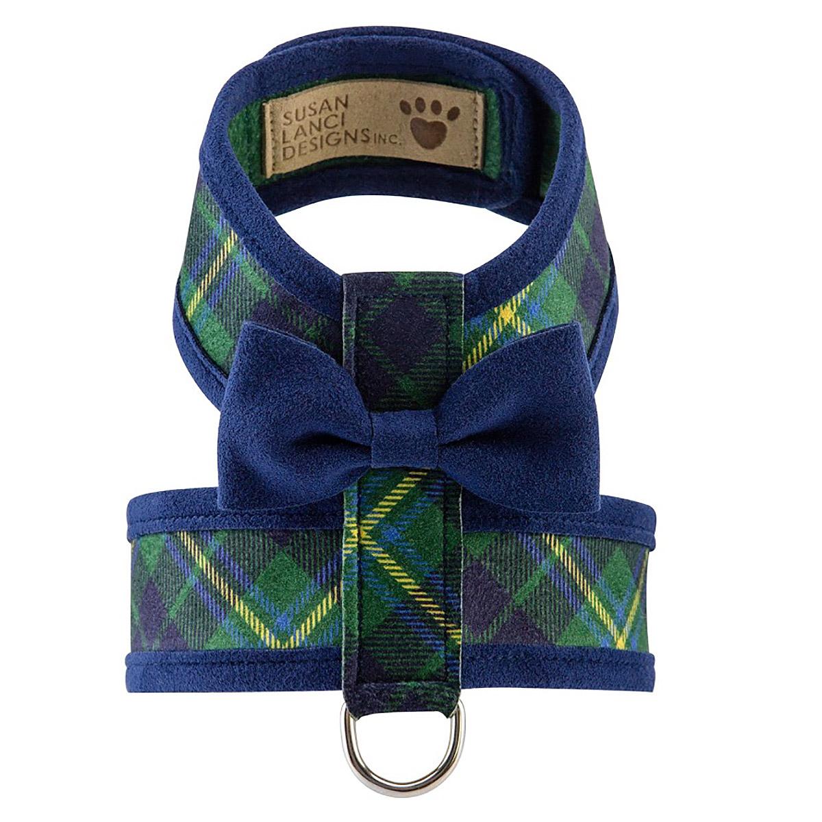 Scotty Tinkie Two-Tone Dog Harness by Susan Lanci - Forest Plaid