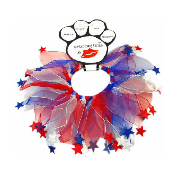 Smoochers Dog and Cat Scrunchie - Patriotic Stars