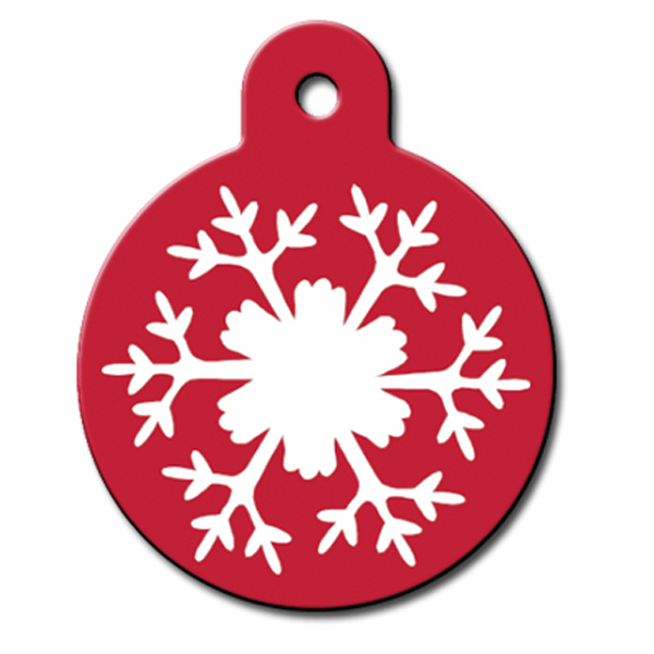 Snowflake Engravable Pet I.D. Tag
