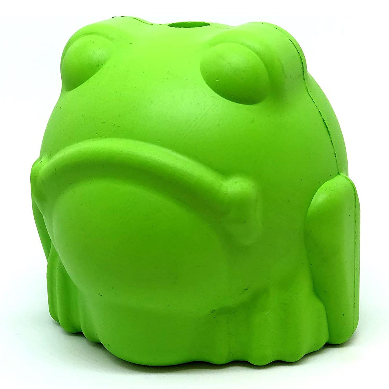 SodaPup MKB Natural Rubber Bullfrog Dog Toy - Green