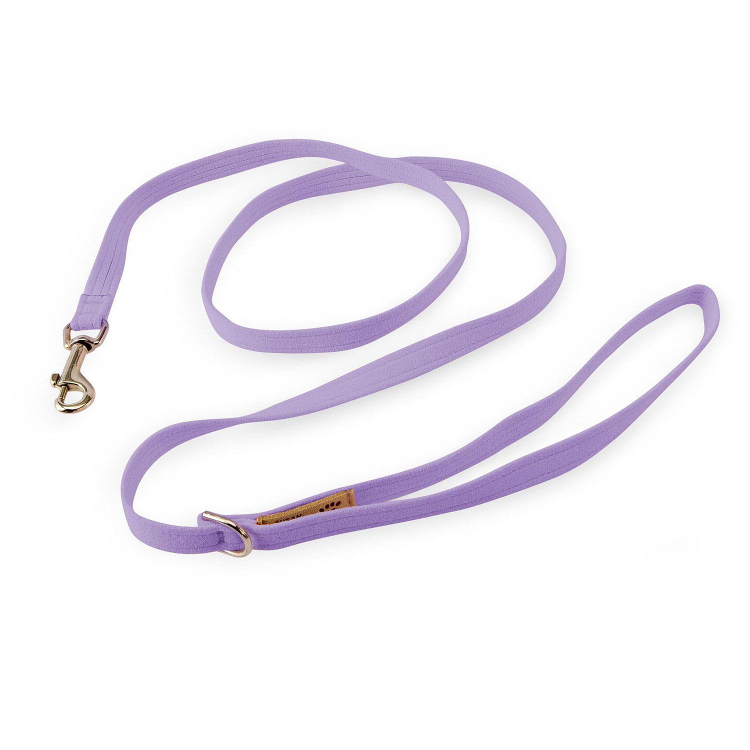 Solid Ultrasuede Dog Leash by Susan Lanci - French Lavender
