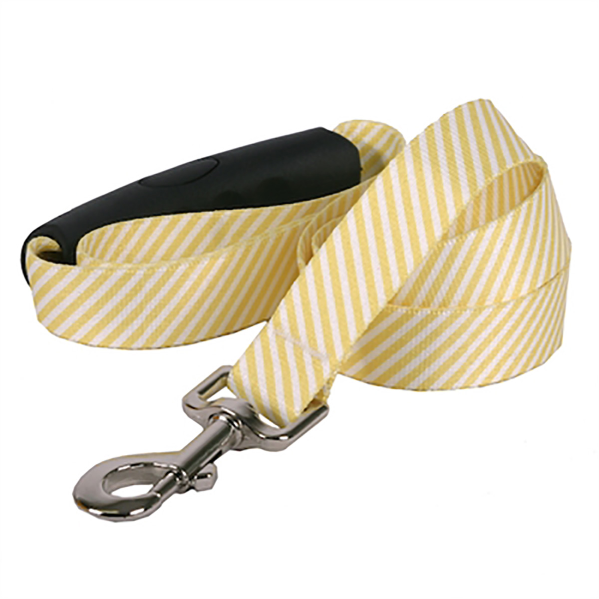 Southern Dawg Seersucker EZ-Grip Dog Leash by Yellow Dog - Yellow