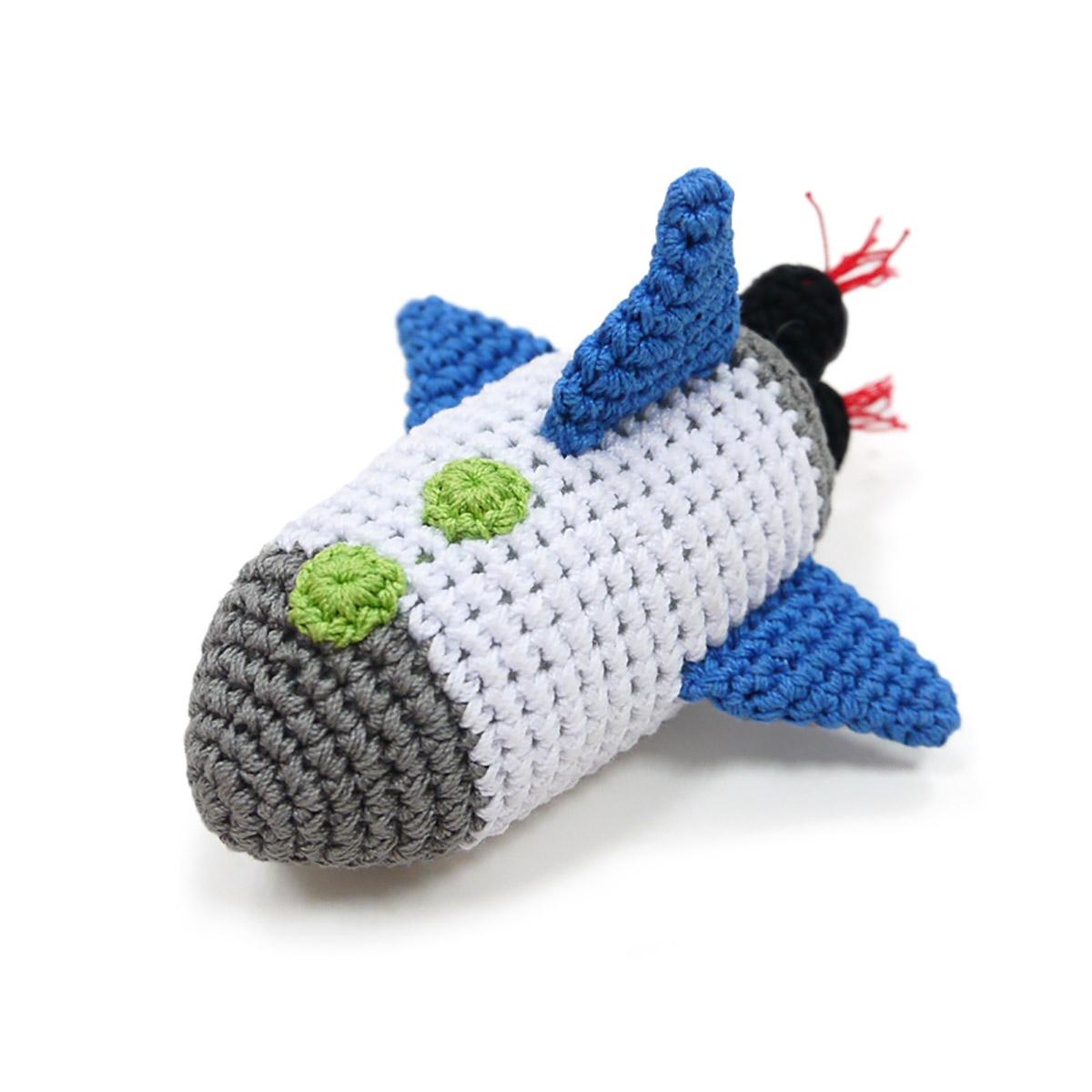 Space Ship Crochet Dog Toy by Dogo