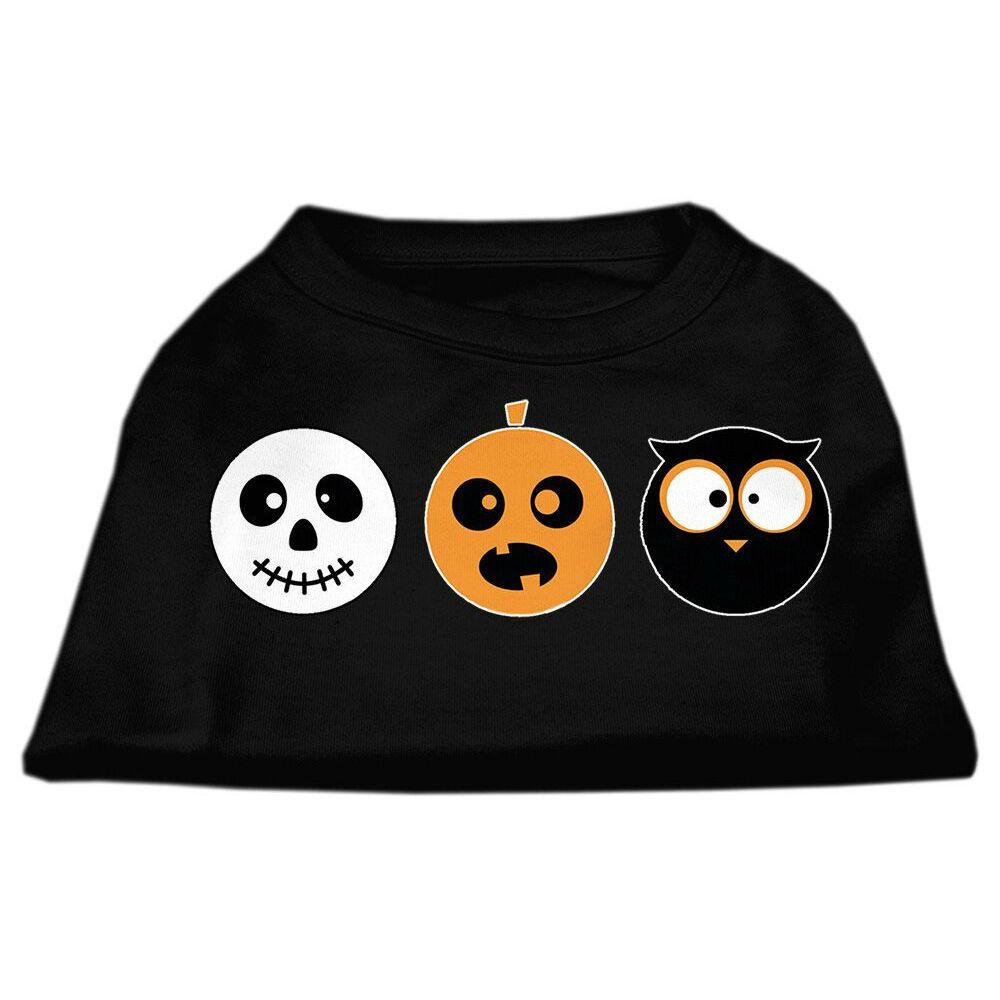 The Spook Trio Halloween Pet T-Shirt - Black