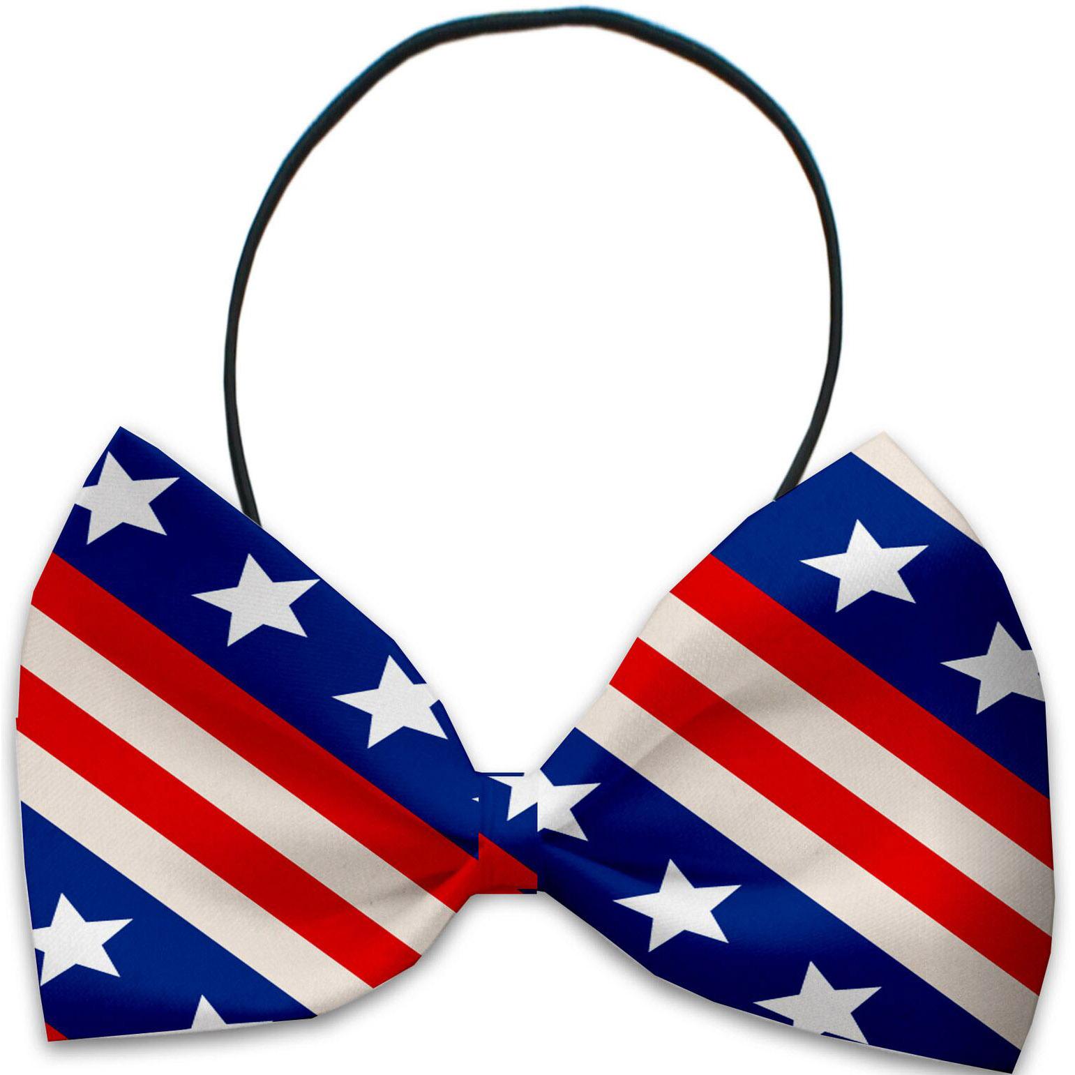 Mirage Stars and Stripes Dog Bow Tie