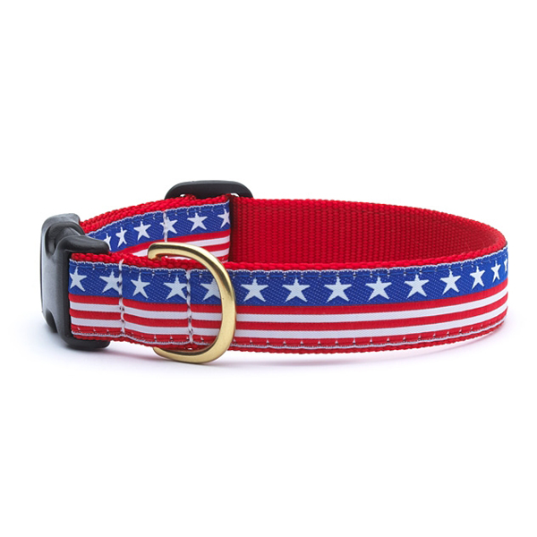 Stars and Stripes Dog Collar by Up Country