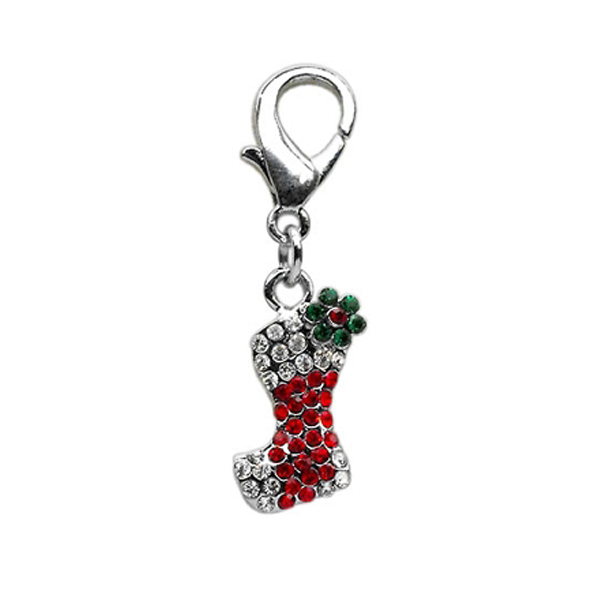 Mirage Stocking Holiday Dog and Cat Collar Charm