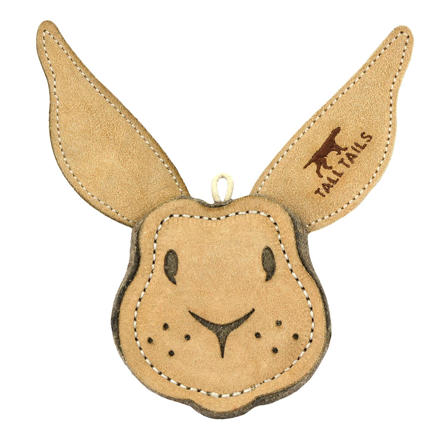 Tall Tails Natural Leather Dog Toy - Rabbit