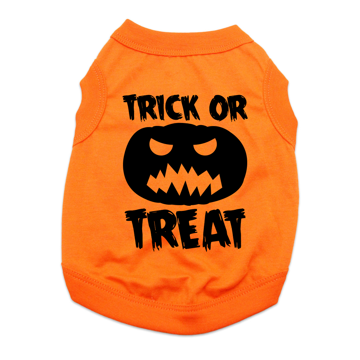 Trick or Treat Halloween Dog Shirt - Orange