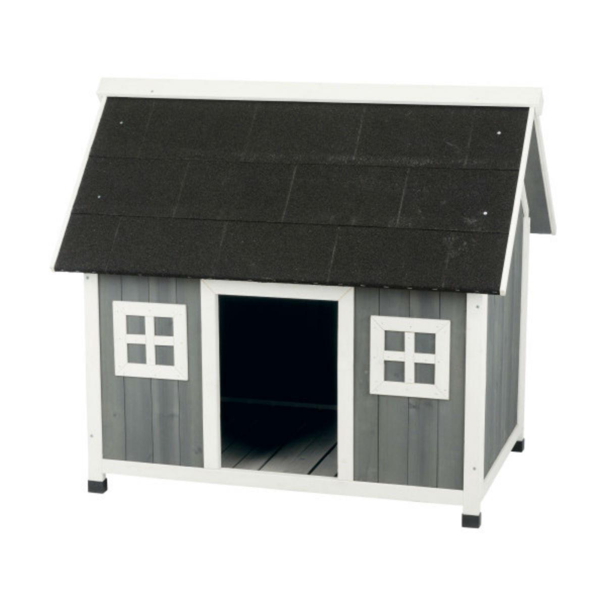 Trixie Natura Barn Style Dog House - Gray