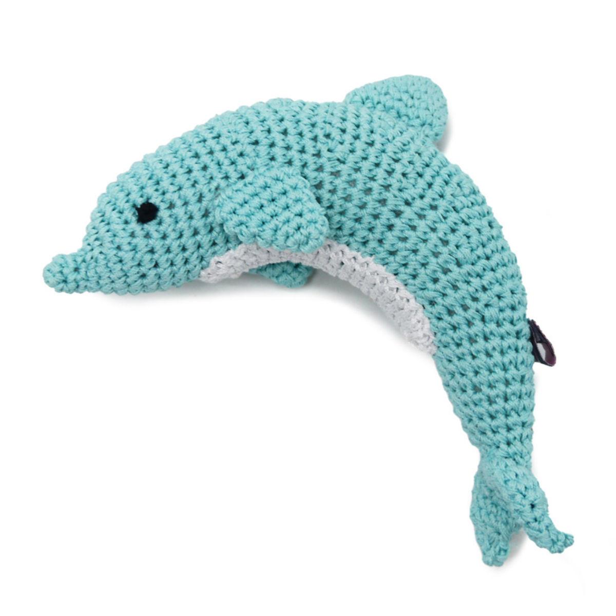 Dolphin Crochet Dog Toy by Dogo