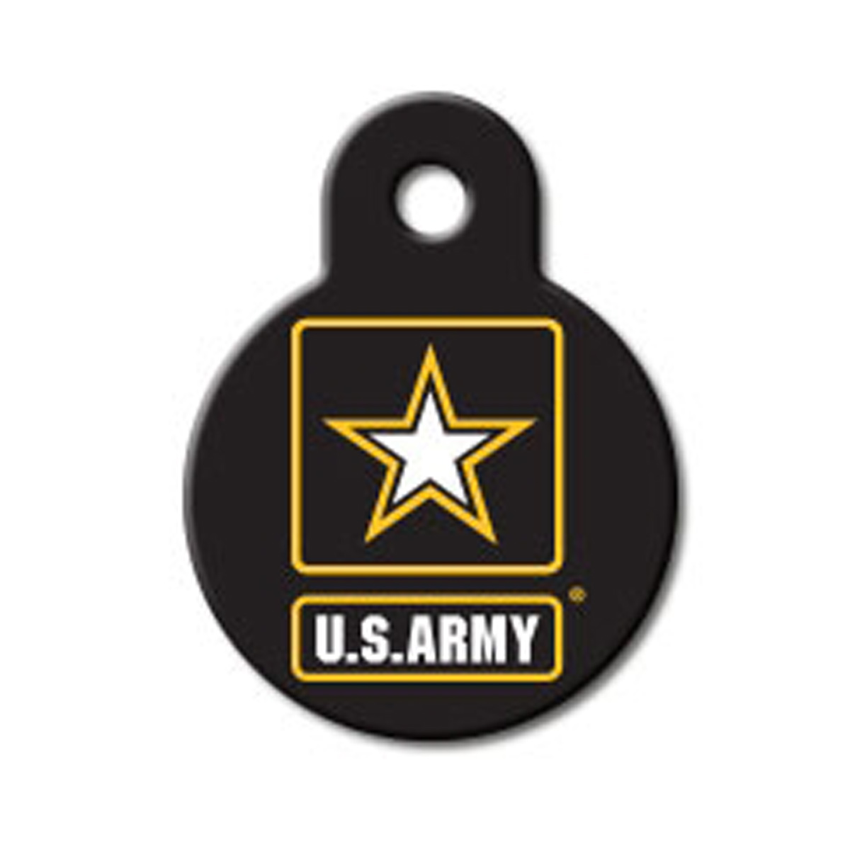 U.S. Army Engravable Pet I.D. Tag - Small Circle