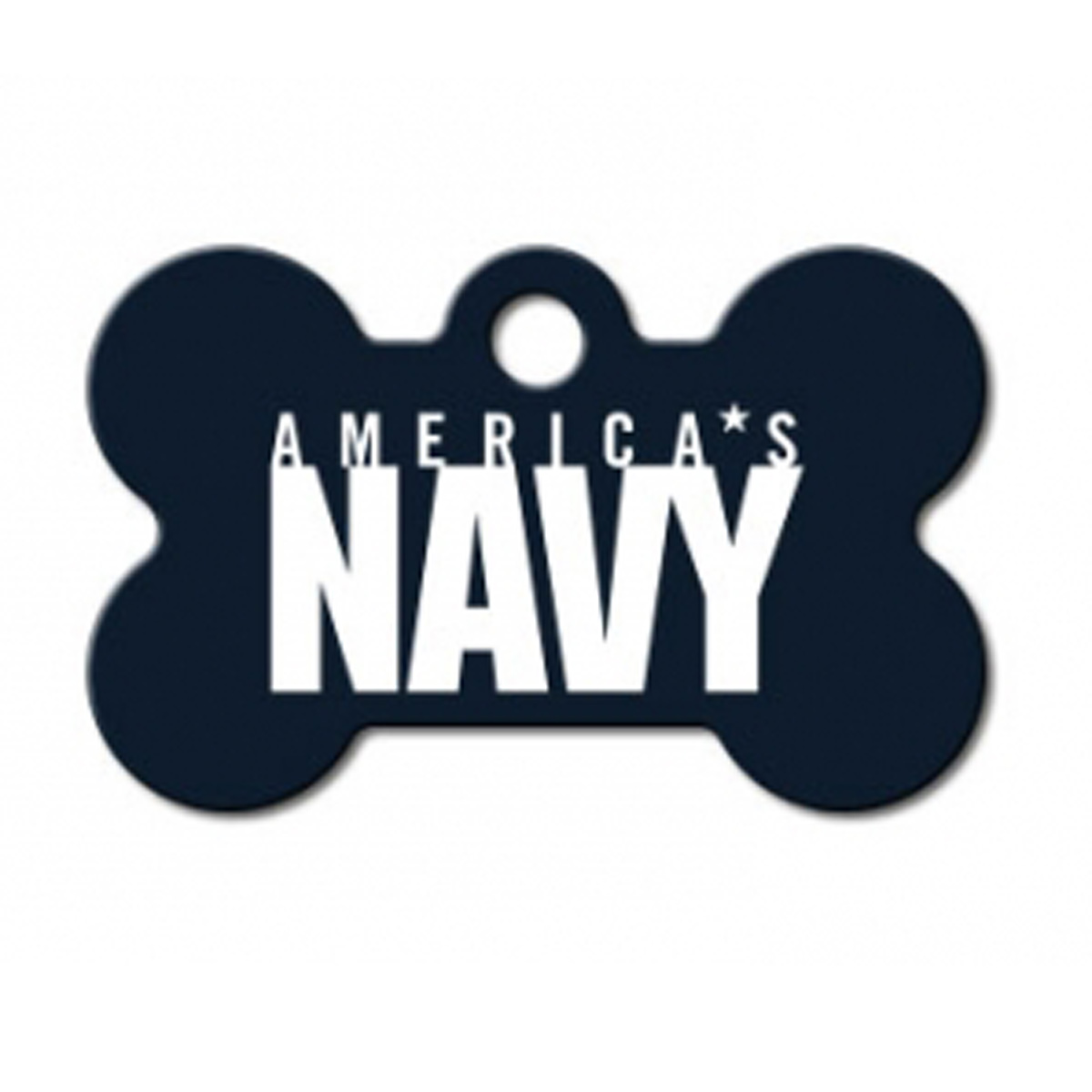 U.S. Navy Engravable Pet I.D. Tag - Small Bone