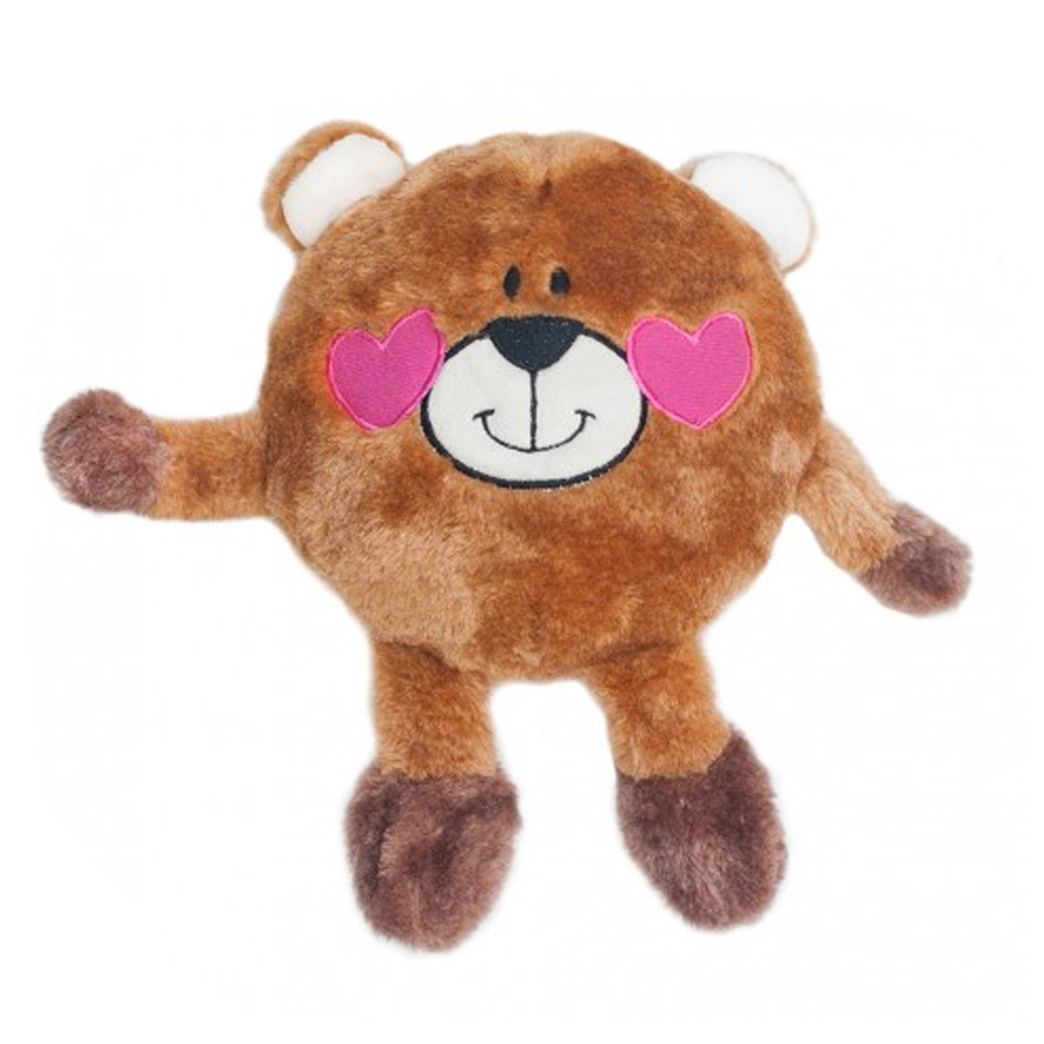 ZippyPaws Valentine's Brainey Dog Toy - Bear